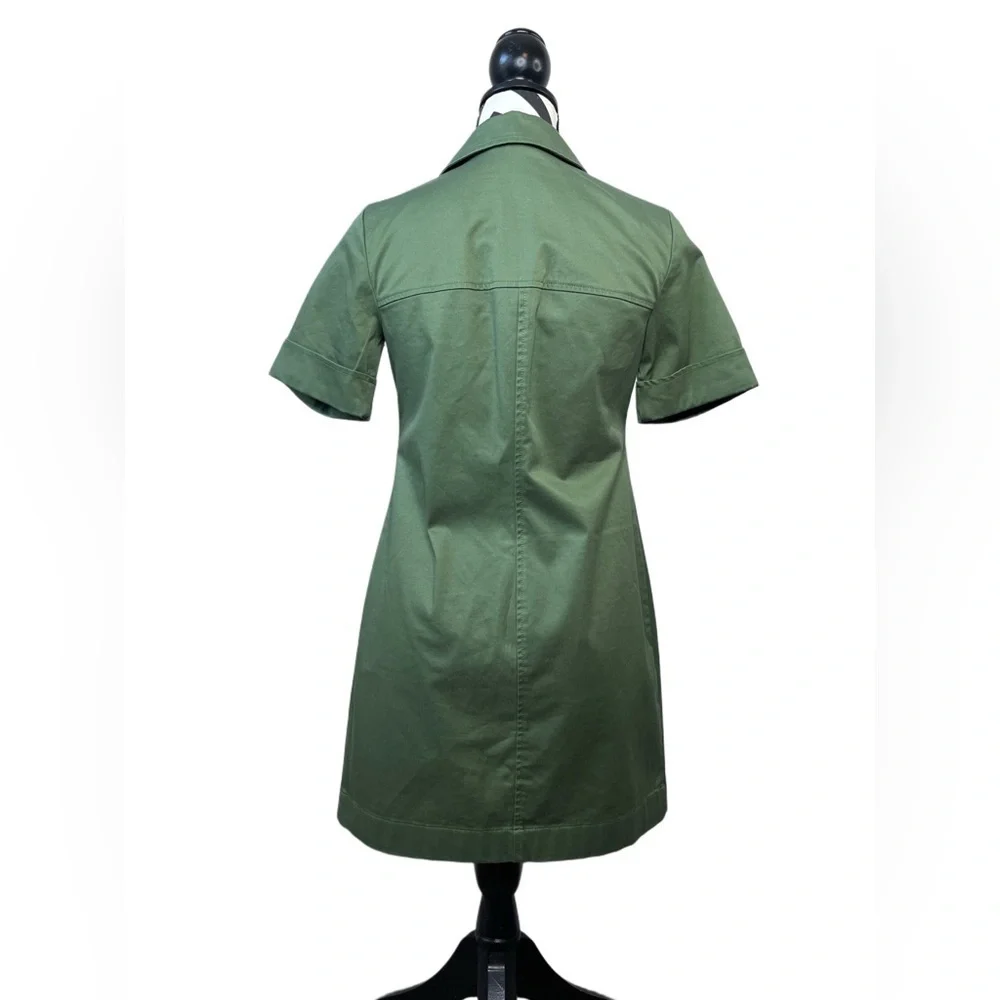 J. Crew Gamine Utility Sz 00 Stretch Twill Shirt Dress